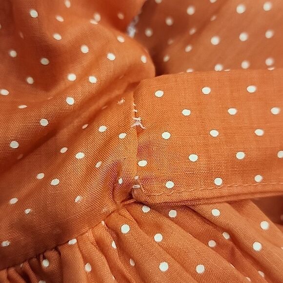 Lilo California Vintage Layla Peach And White Polkadot Dress - Picture 14 of 14